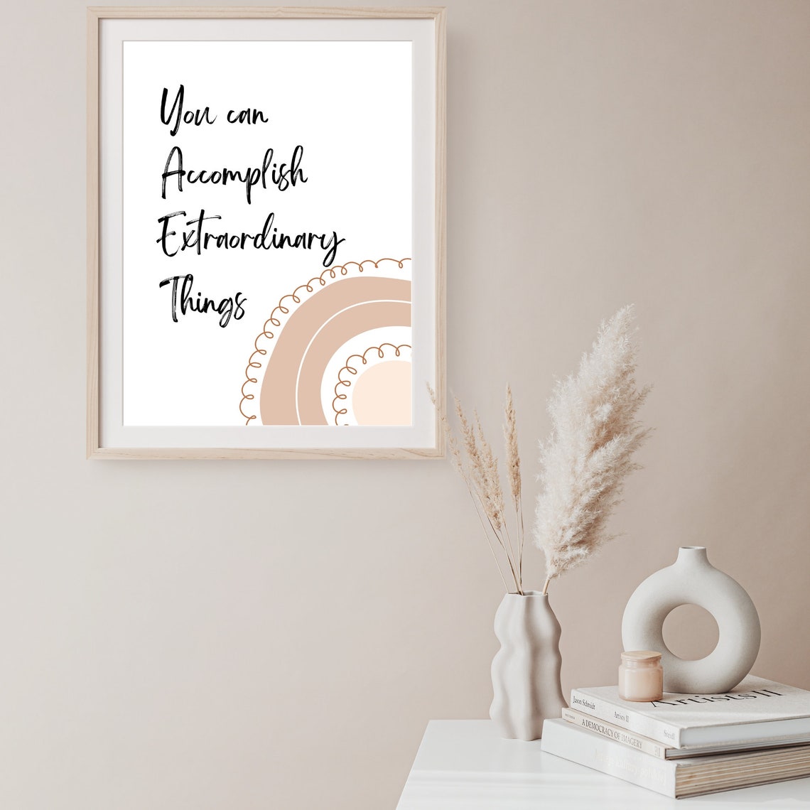 You Can Accomplish Extraordinary Things Rainbow Script Poster - Image 6