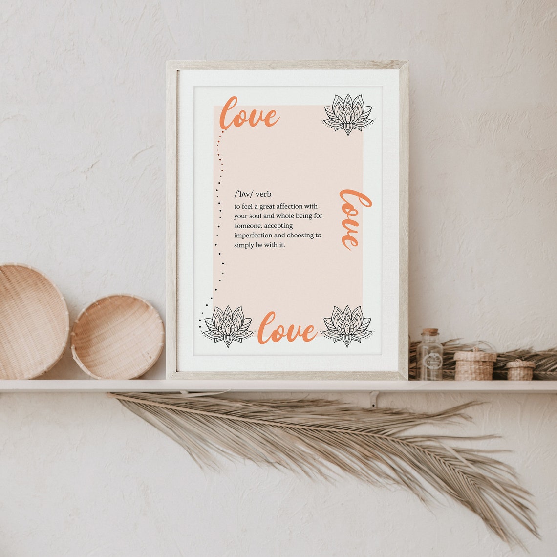 Love Dictionary Definition Modern Definition Art Print Gift For Her Instant Poster Love Definition Print Pink Lbl003 - Image 4