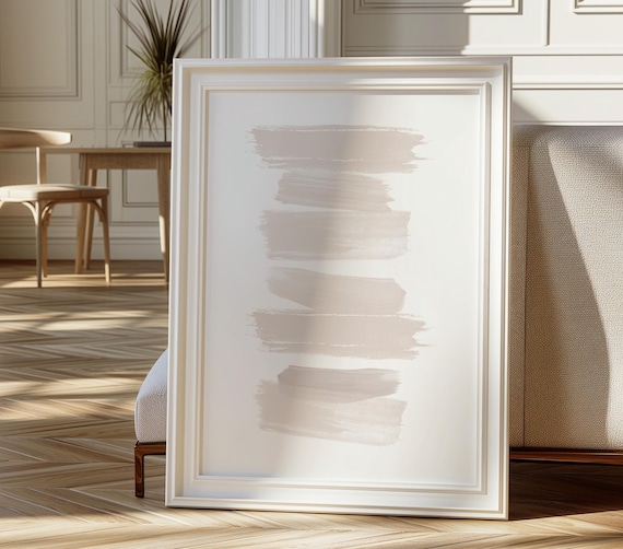 Minimalist Abstract Brush Stroke Art, Modern Abstract