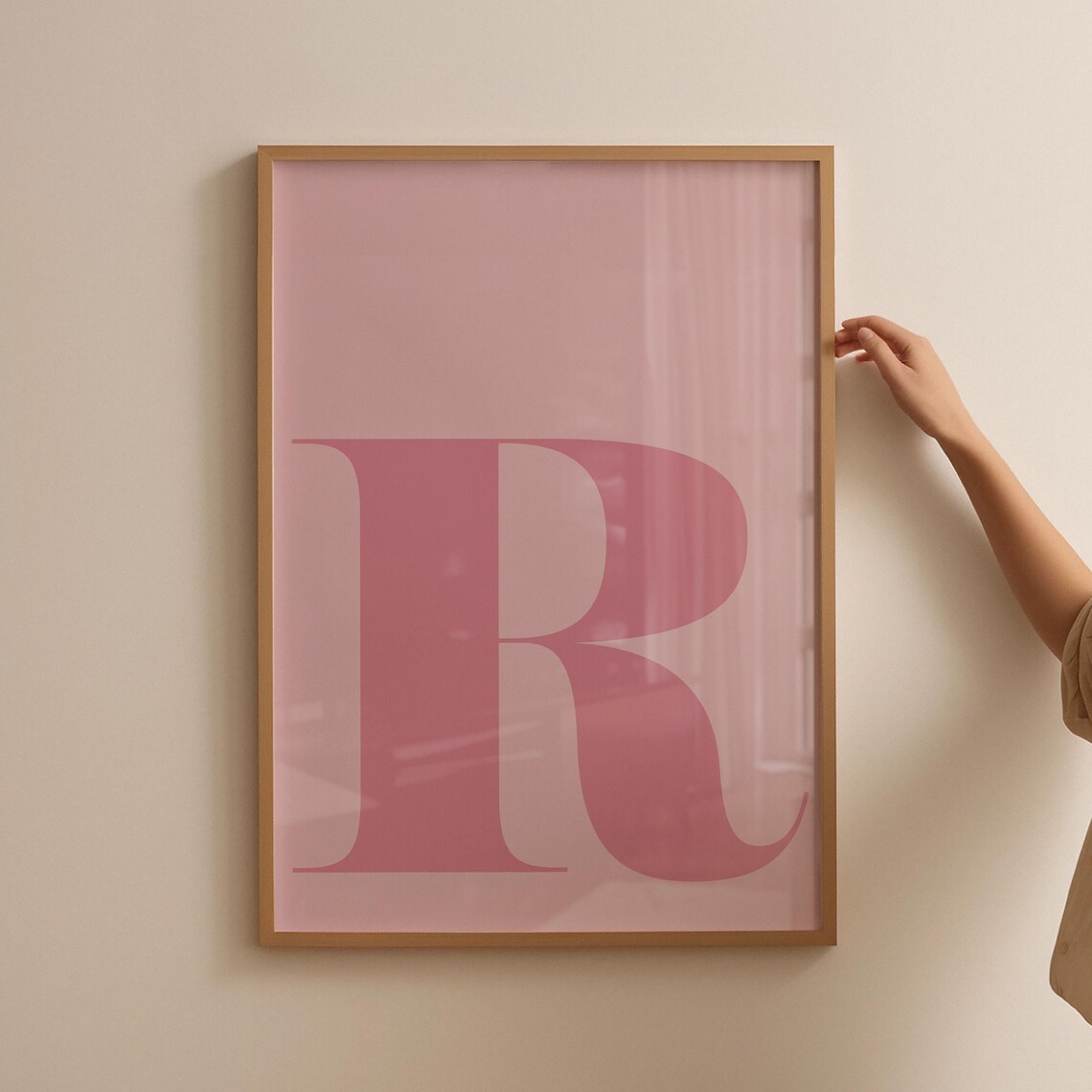 Letter R Print, Pastel Room Decor Trendy Poster - Image 5