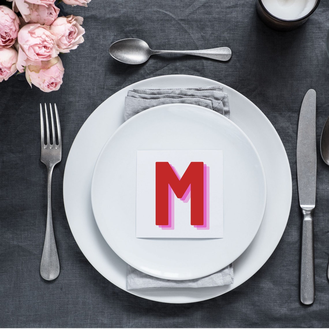 Retro Alphabet M, Retro Home Decor - Image 2