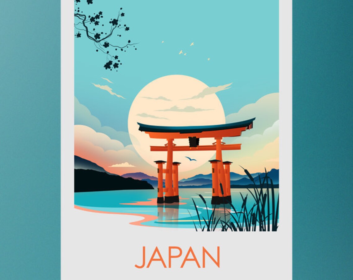Japan Torii Gate Travel Poster - Image 2
