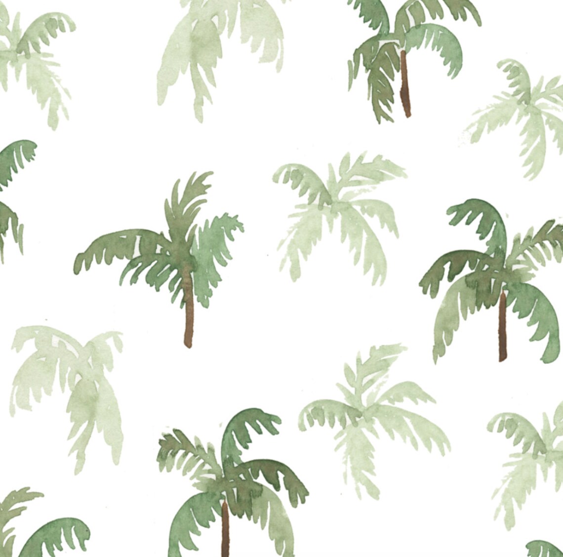 Watercolor Palm Trees Art Print, Tropical Botanical - Image 2