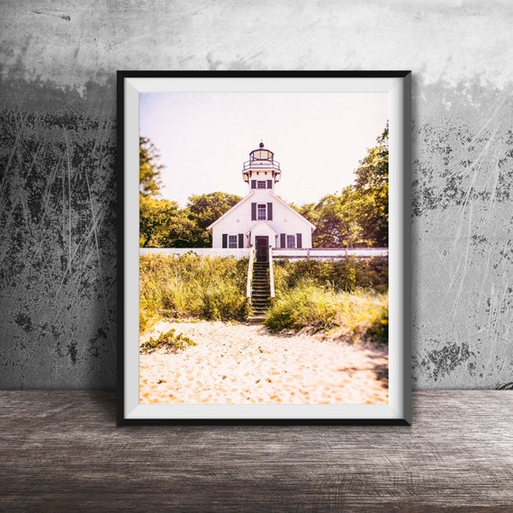 Mission Point Lighthouse Traverse City Unframed Photography Print Michigan Beach Lighthouses