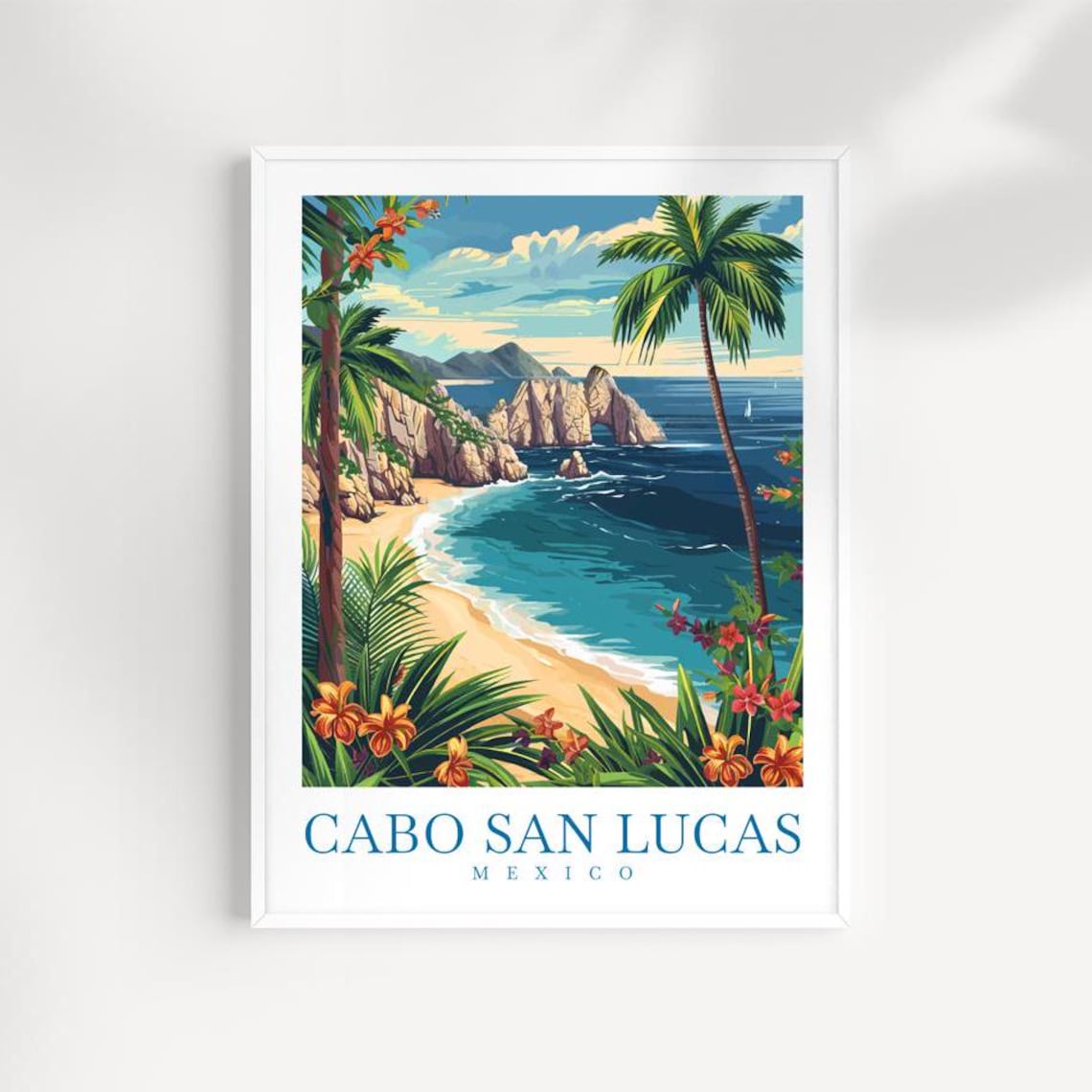 Cabo San Lucas Travel Poster, Latin America Decor