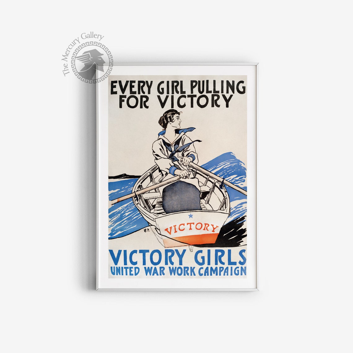 Vintage Poster Art Nouveau Vintage Poster Print By Edward Penfield Victory Girls United War York Campaign Poster Print - Image 3