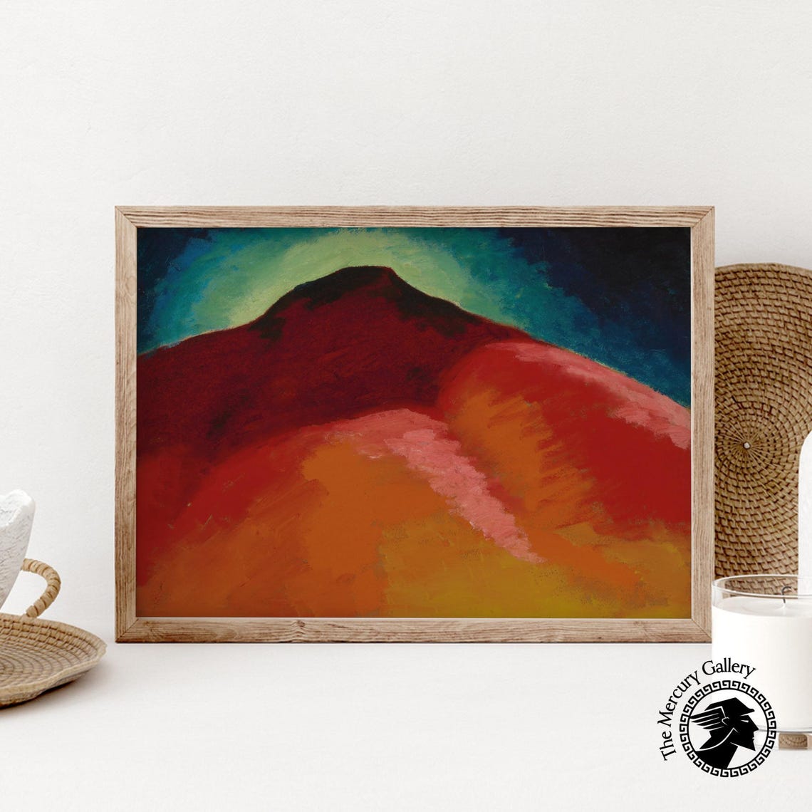 Georgia O'Keeffe No 22 Special Red Peak Abstract Landscape Print