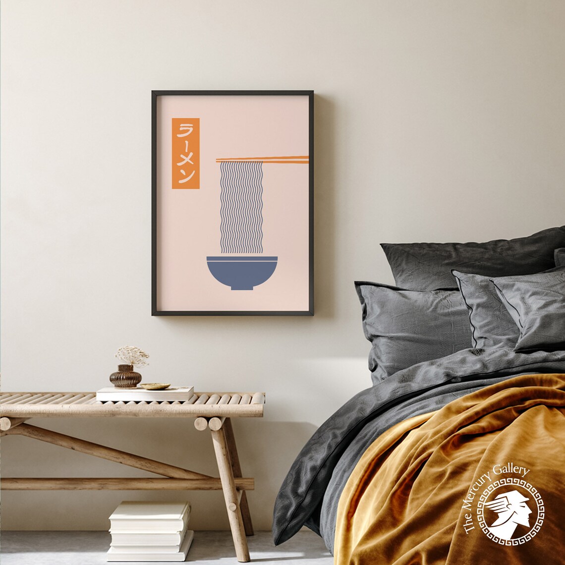 Ramen Noodle Art Print, Japanese Kitchen Wall Art - Image 2