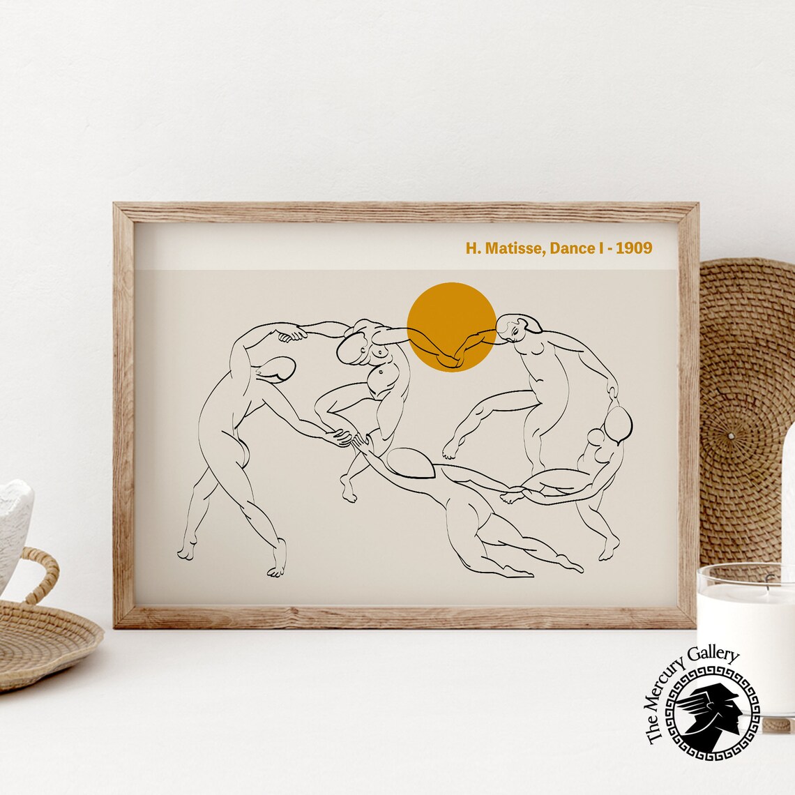 Matisse The Dance Exhibition Poster, Art Print