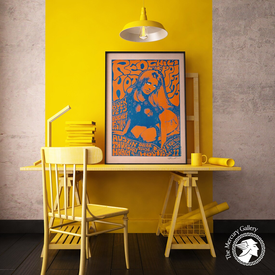 Red Hot Chilli Peppers Vintage Music Poster Print - Image 4