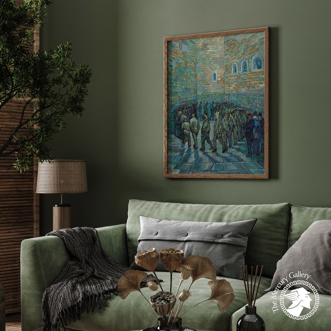 Van Gogh Prisoners Exercising 1890 Saint-Remy Fine Art Museum Print - Image 3