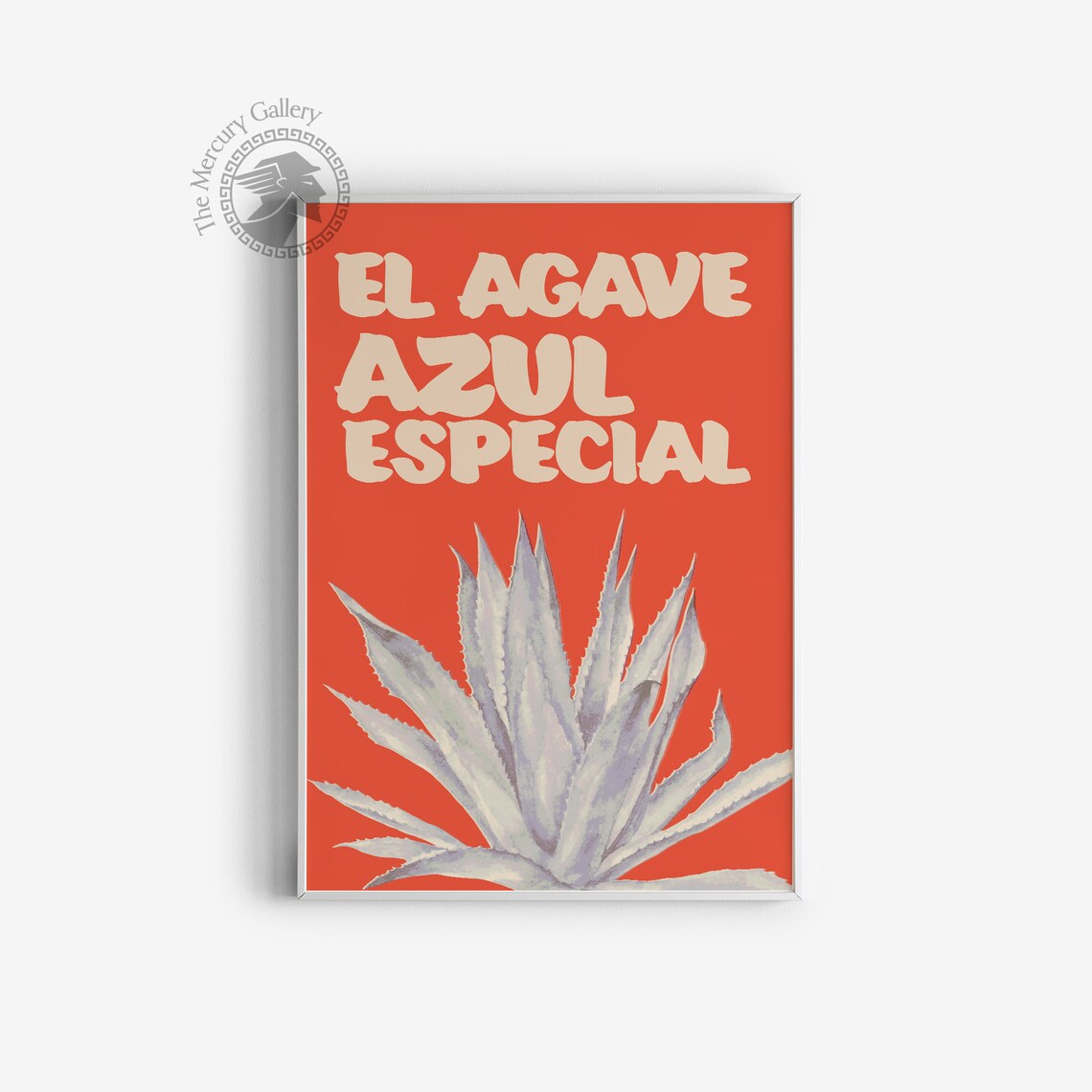 Retro Agave Print, Vintage Mexican Floral Decor - Image 4