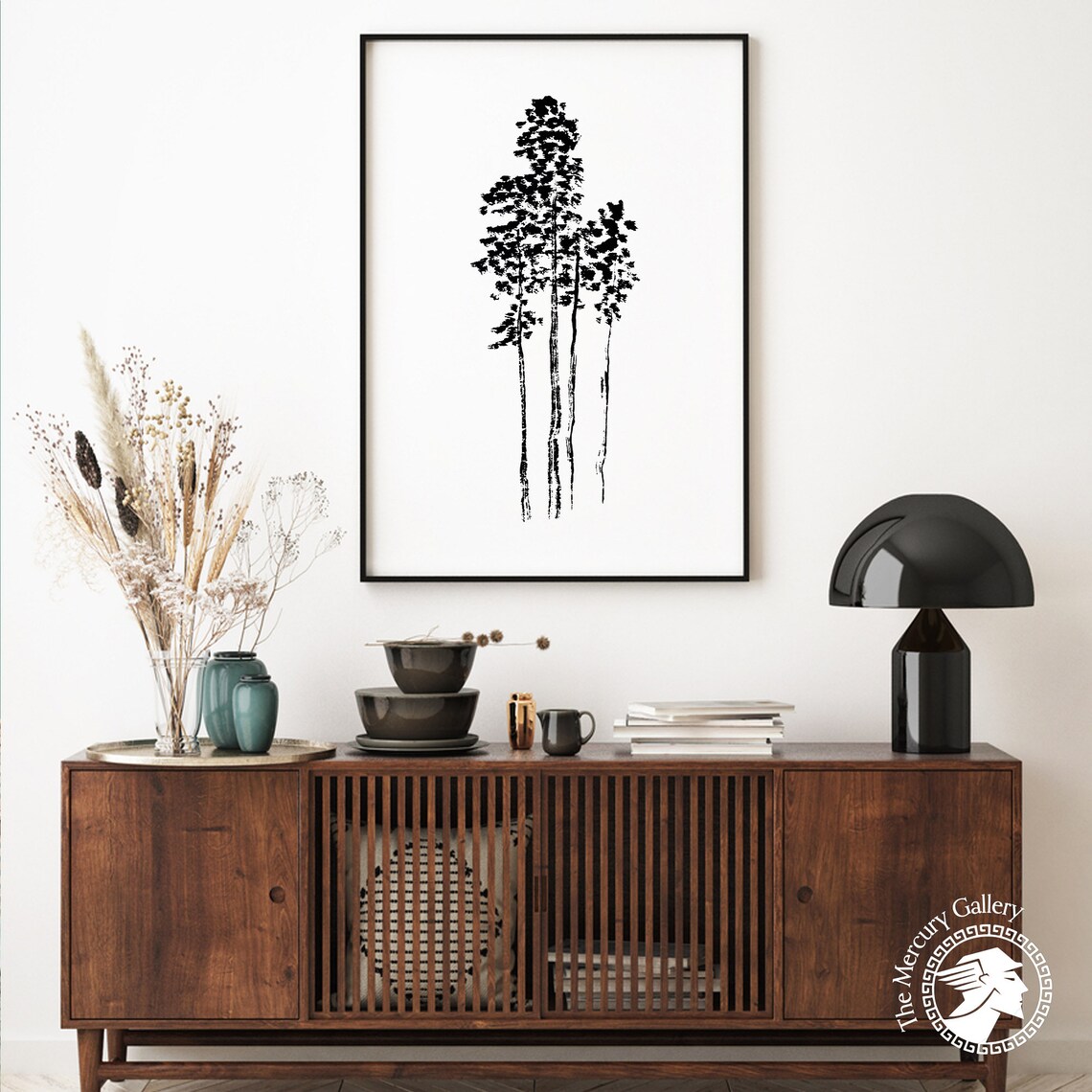 Hokusai Trees Vintage Japanese Woodblock Print - Image 6