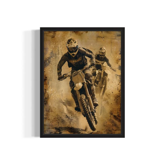Supercross Poster Art Print Vintage Gothic Wall Art Painting Decor Photo