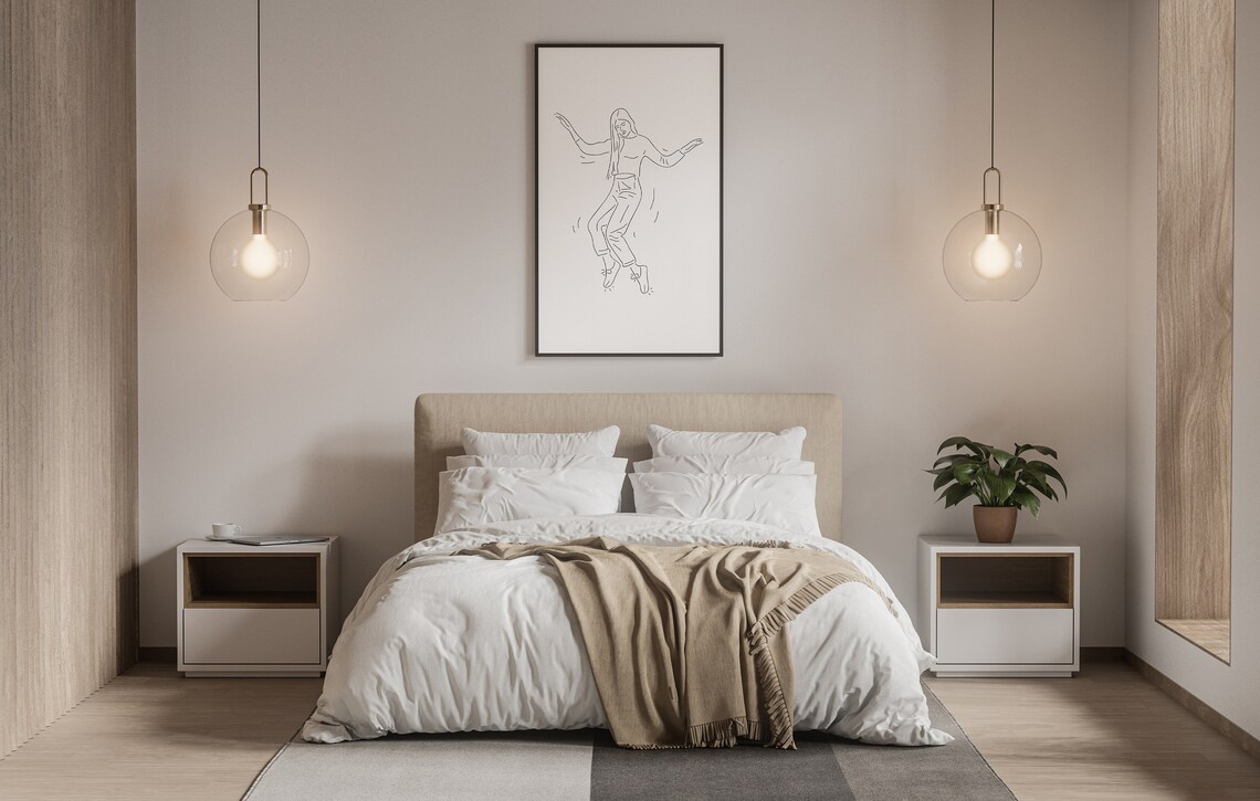 Dance Poster Line Art Woman Minimalist Art Print - Image 3