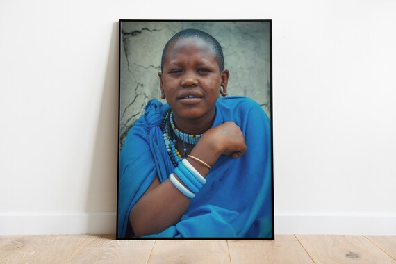 Masai Woman Masai Wall Art Masai Warrior Masai Art Masai Tribe Masai Photography African Masai African Warrior Art Masai Gift