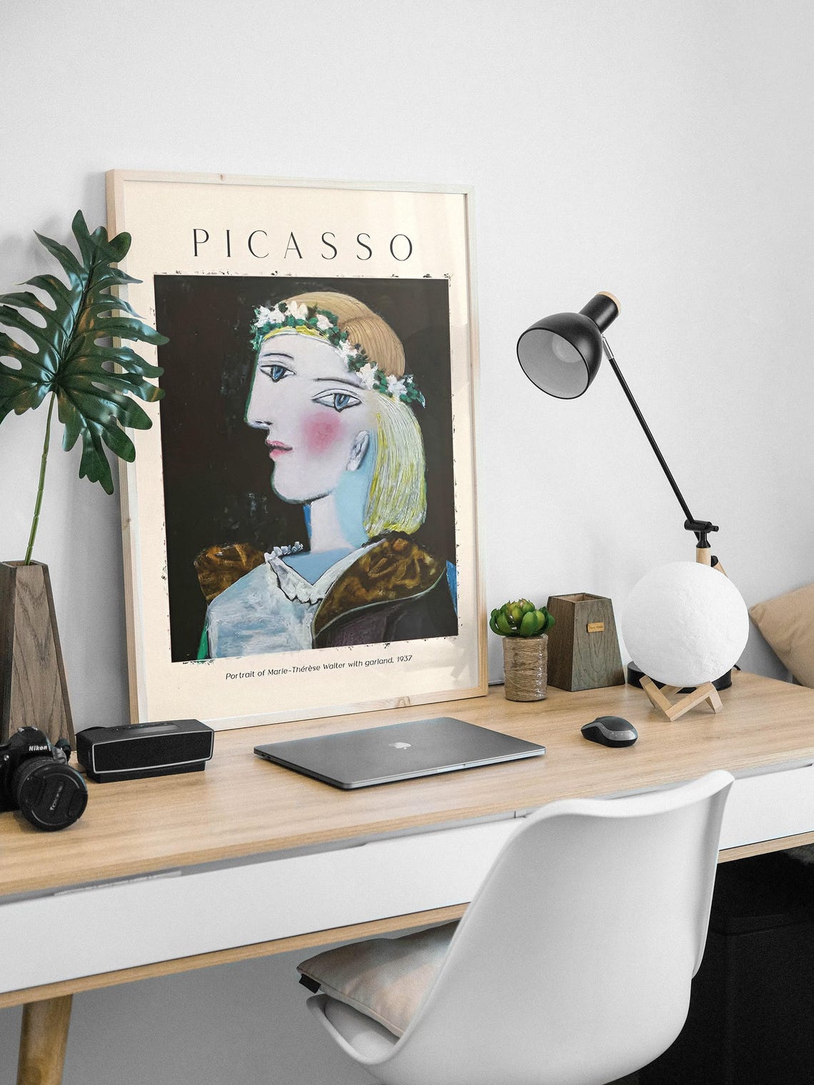 Picasso Marie Therese Walter Garland Portrait 1937 Wall Poster - Image 2