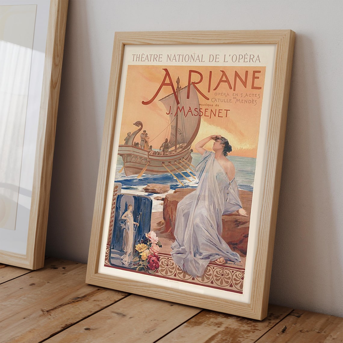 Ariane Opera by Massenet Vintage French Theatre Poster Artwork