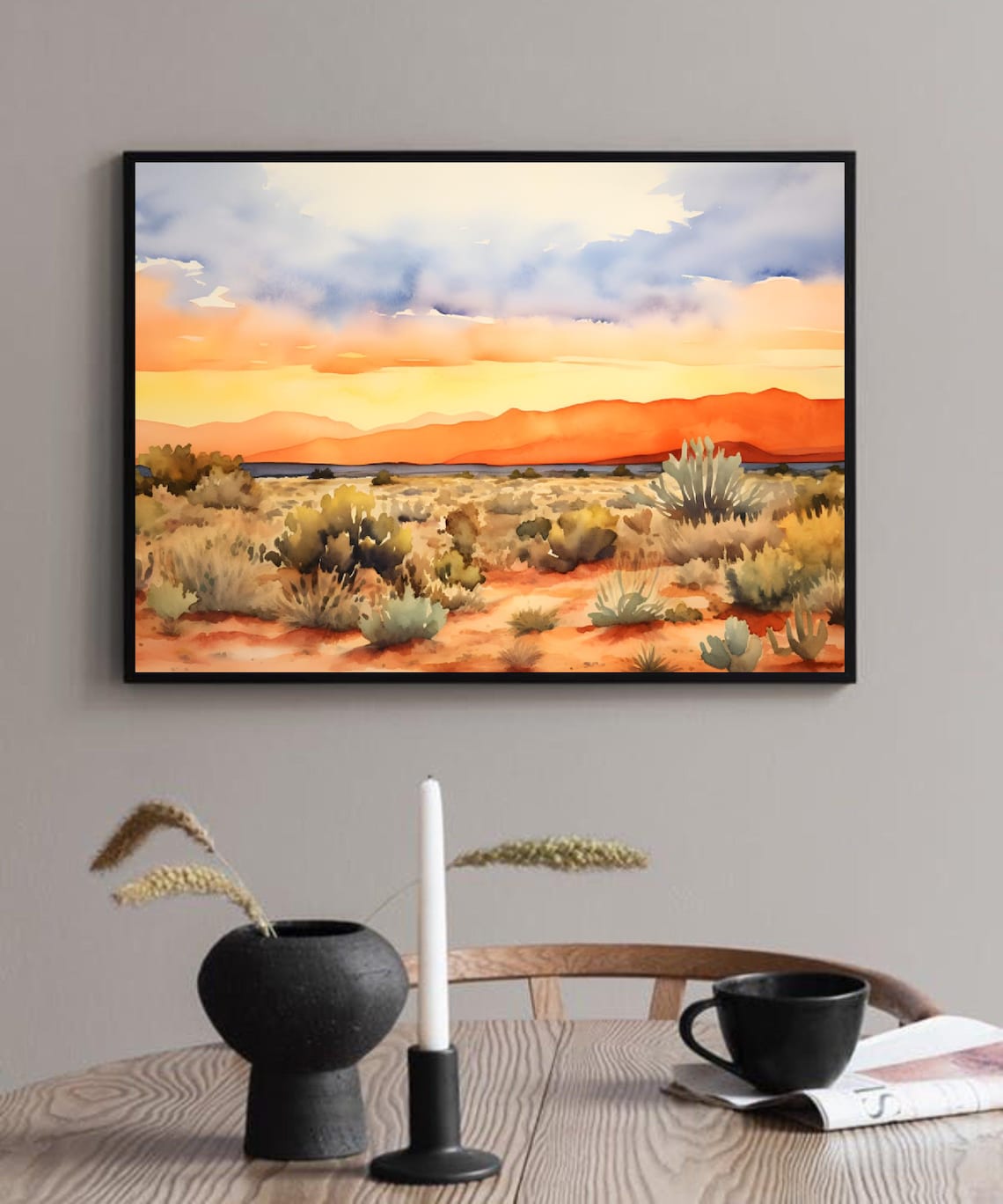 Sandia Mountains New Mexico Landscape Art Print - Image 3