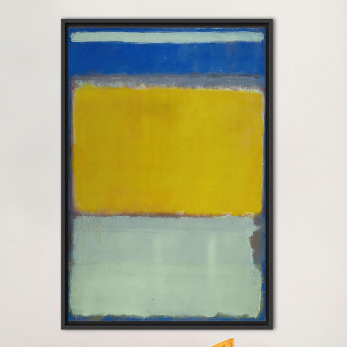 Mark Rothko Color Field Abstract Poster Blue Yellow Blocks Modern
