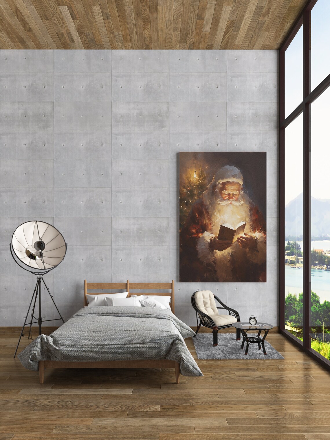 Santa Claus Vintage Christmas Art Print, St. Nick - Image 3
