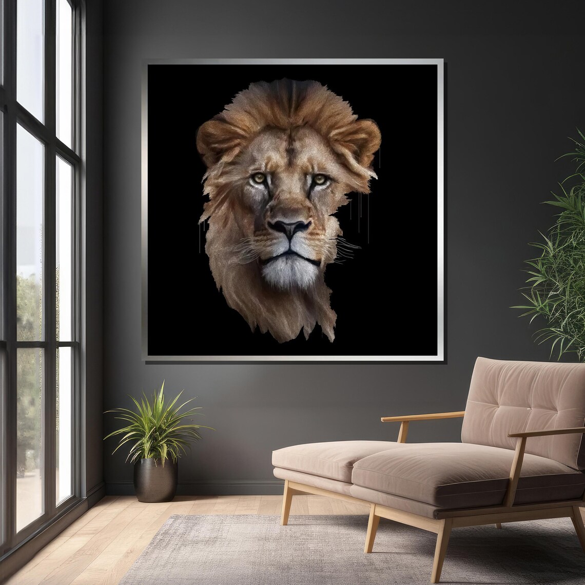 Majestic Lion by Van Hargen, Wildlife Art - Image 6