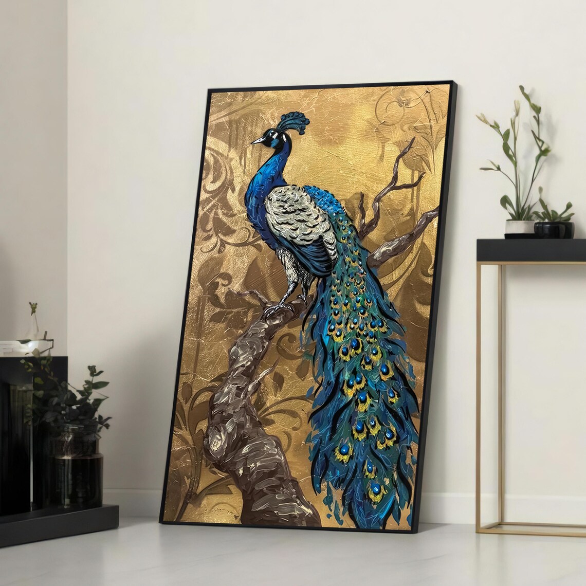 Majestic Peacock, Elegant Realism Decorative Art