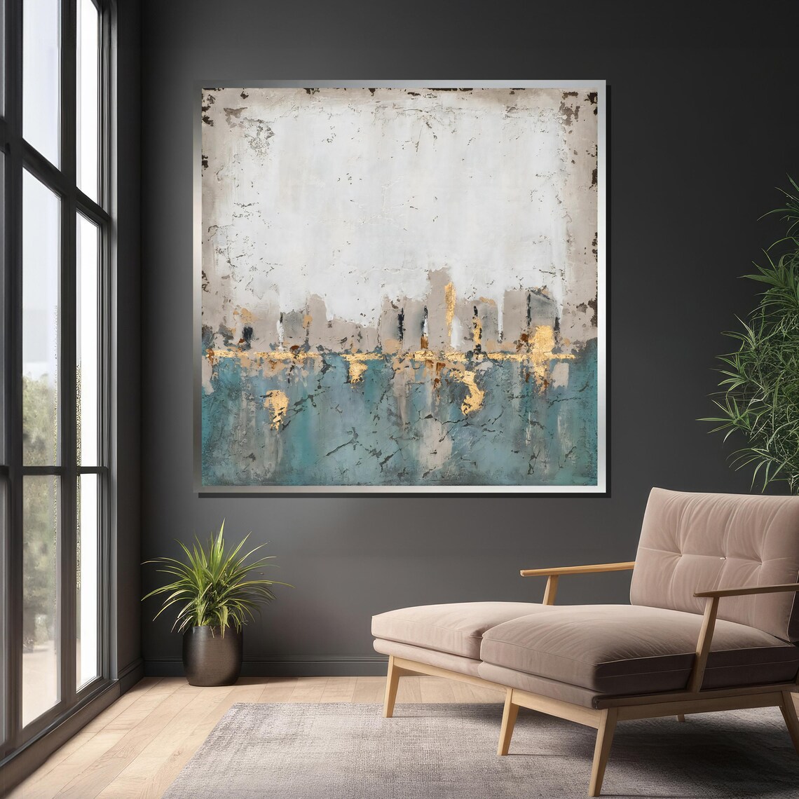Abstract Skyline, Modern Cityscape Wall Art - Image 5