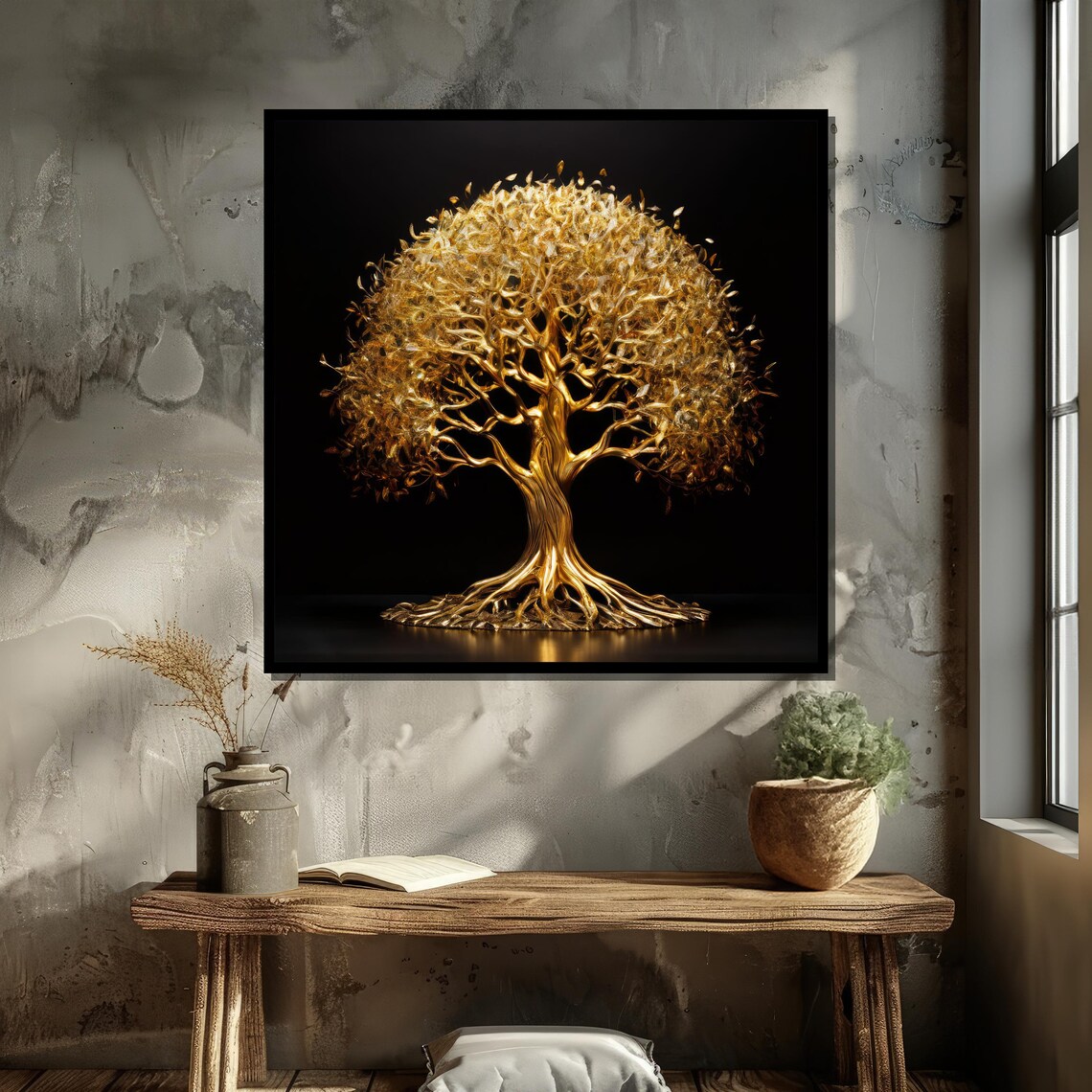 Golden Tree Of Life Wall Art Print - Image 6