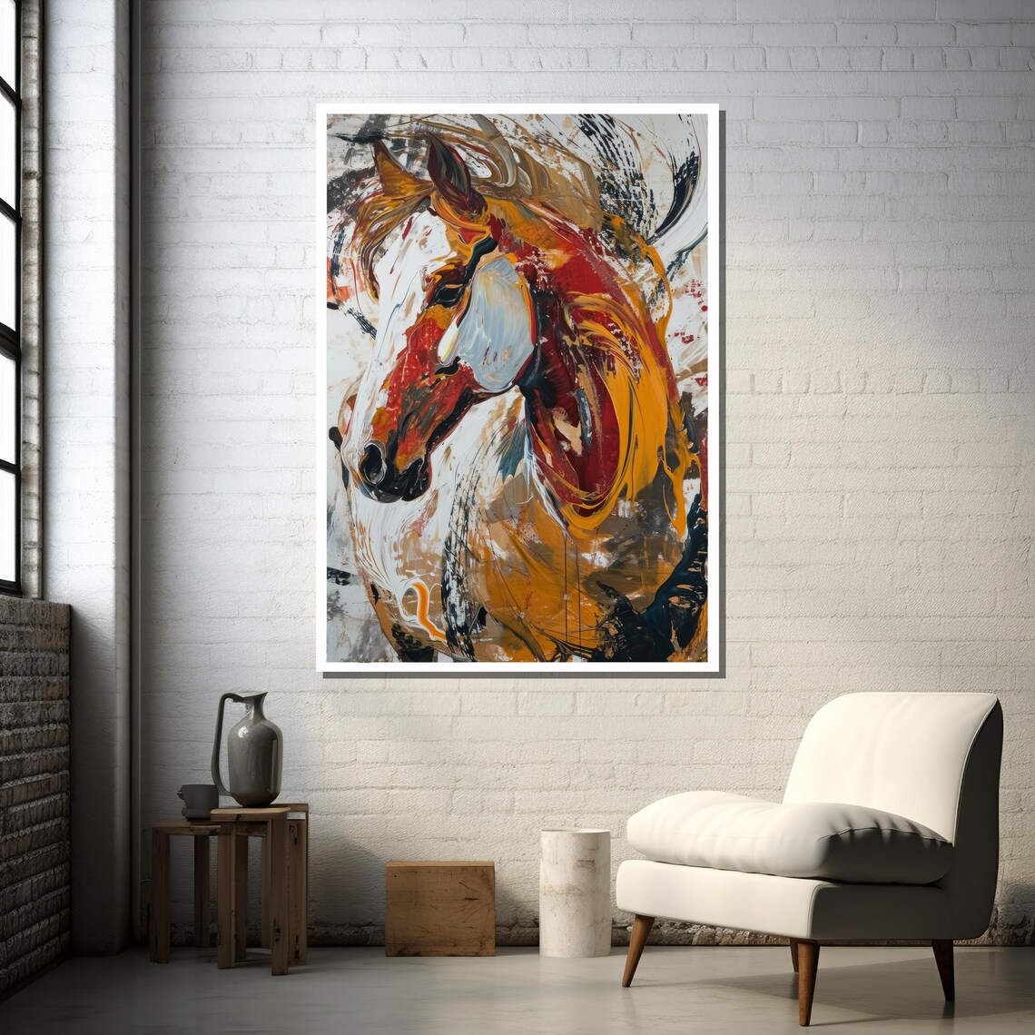 Abstract Horse Art Print, Modern Expressionist Decor - Image 6