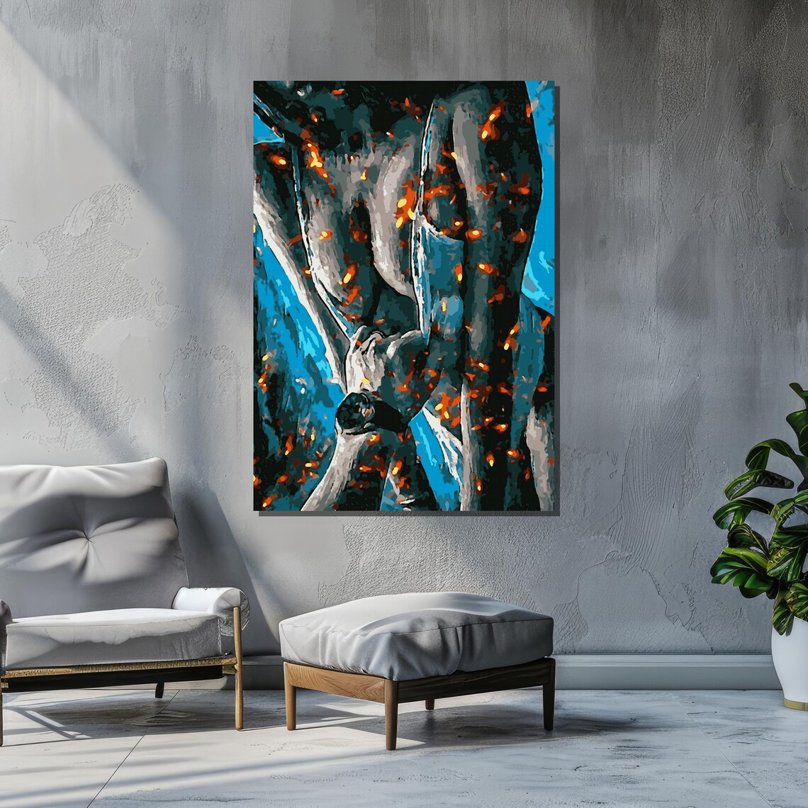 Abstract Figure Art, Bold Modern Contemporary Spaces - Image 3