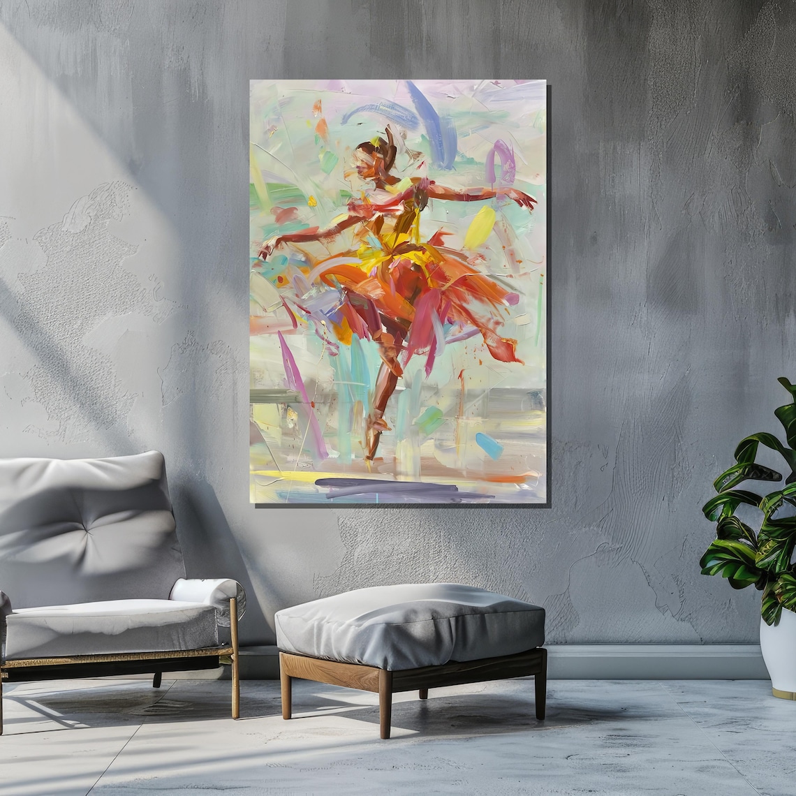 Abstract Dancer, Vibrant Modern Art Print - Image 6