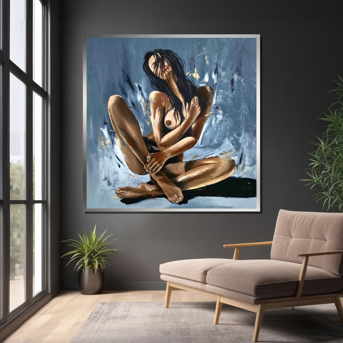 Expressive Nude Woman, Contemporary Figurative Art - Image 4
