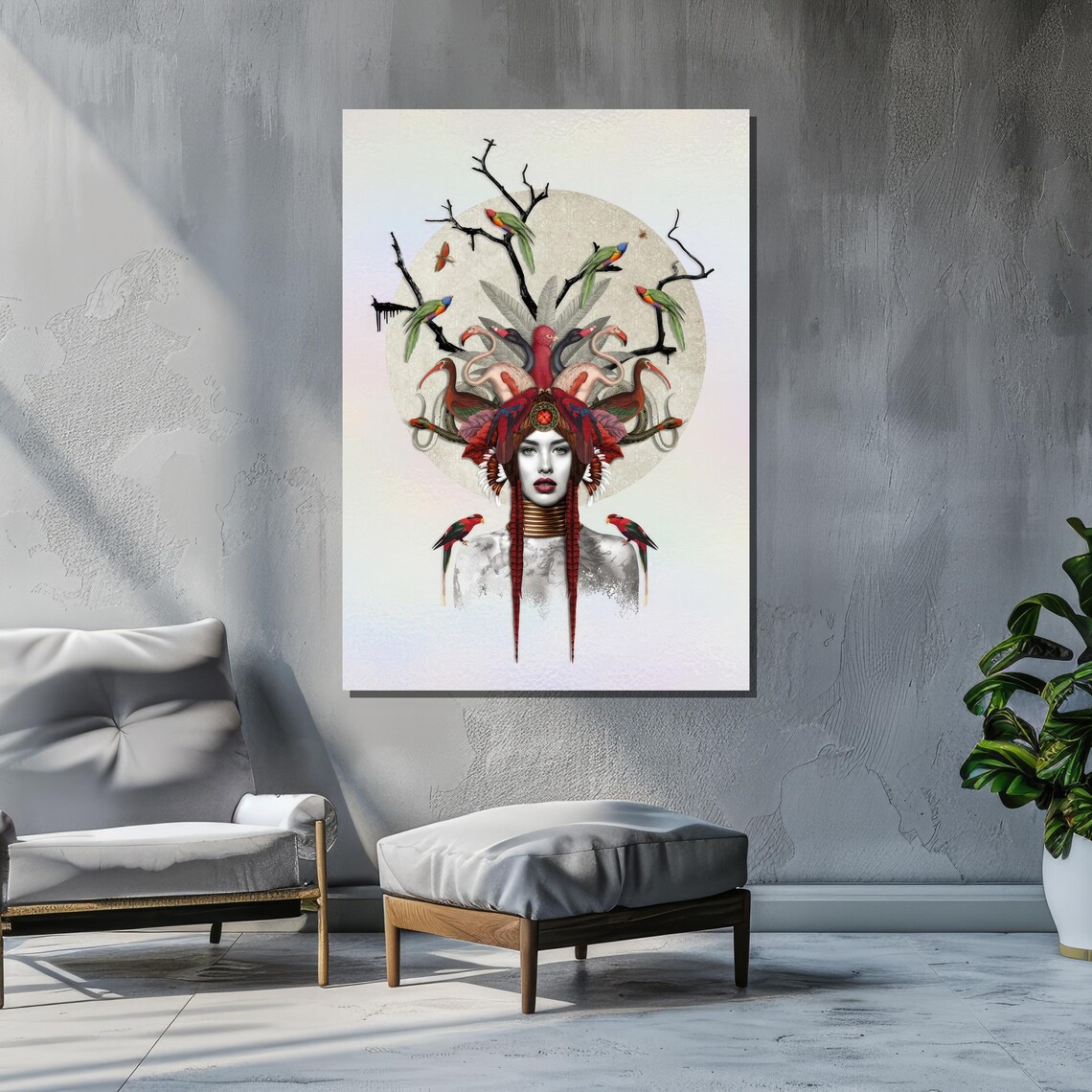 Keeper Of The Forest, Surreal Fantasy Portrait - Image 3