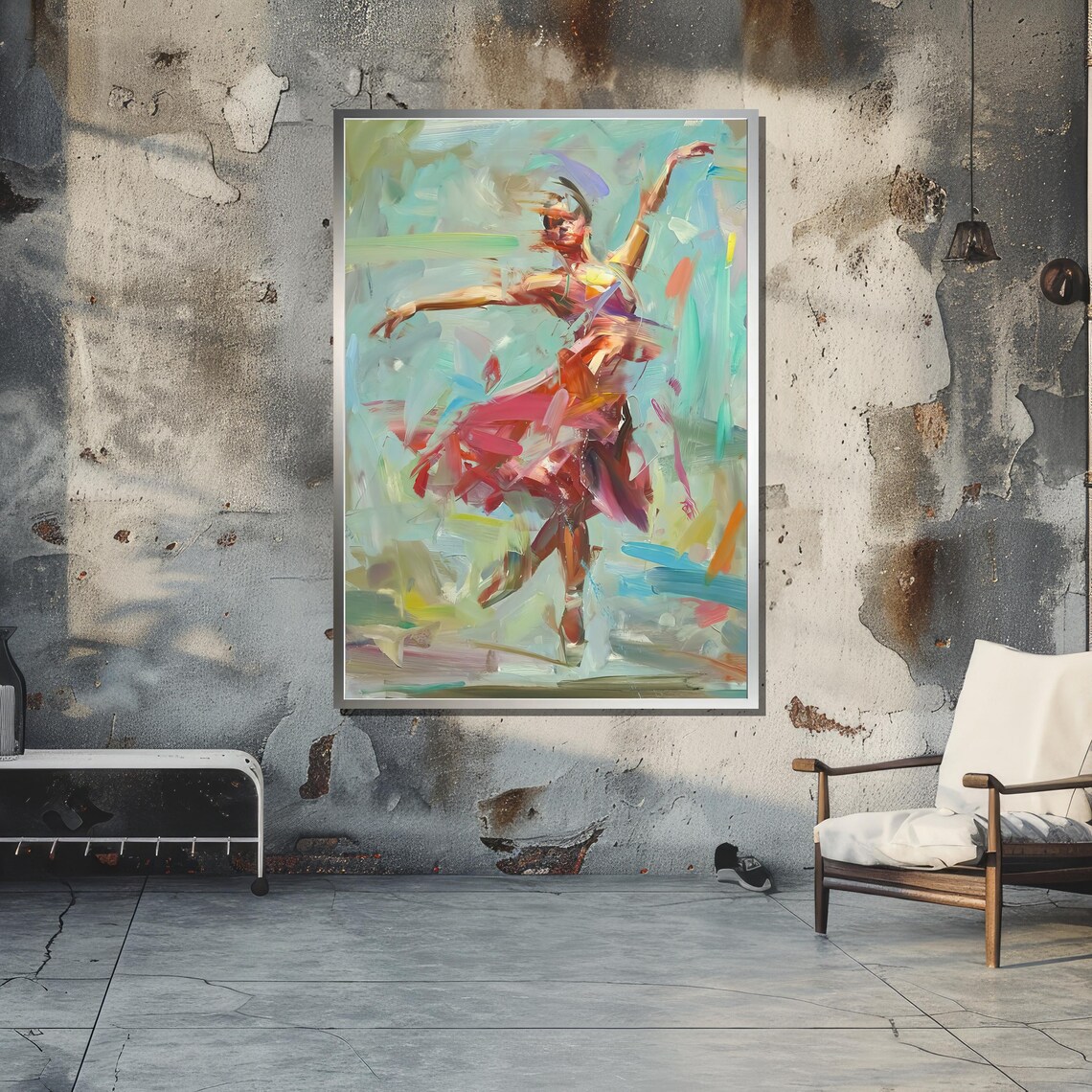 Abstract Ballerina, Modern Impressionist Ballet Decor - Image 6