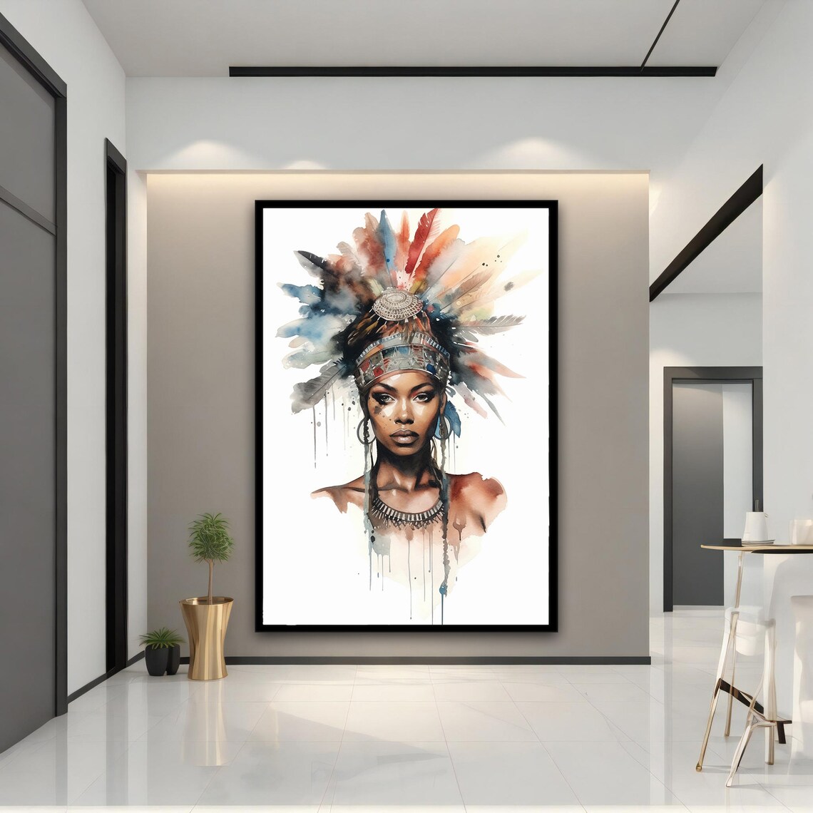 Ethnic Wall Art Ethnic Wall Decor African Wall Art African Print Ethnic Ethnic Painting Print - Image 4