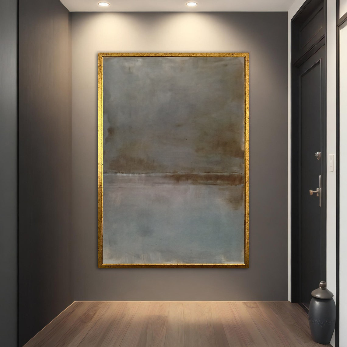 Rothko Style Grey Beige Color Field Soft Neutral Abstract Art Poster - Image 5