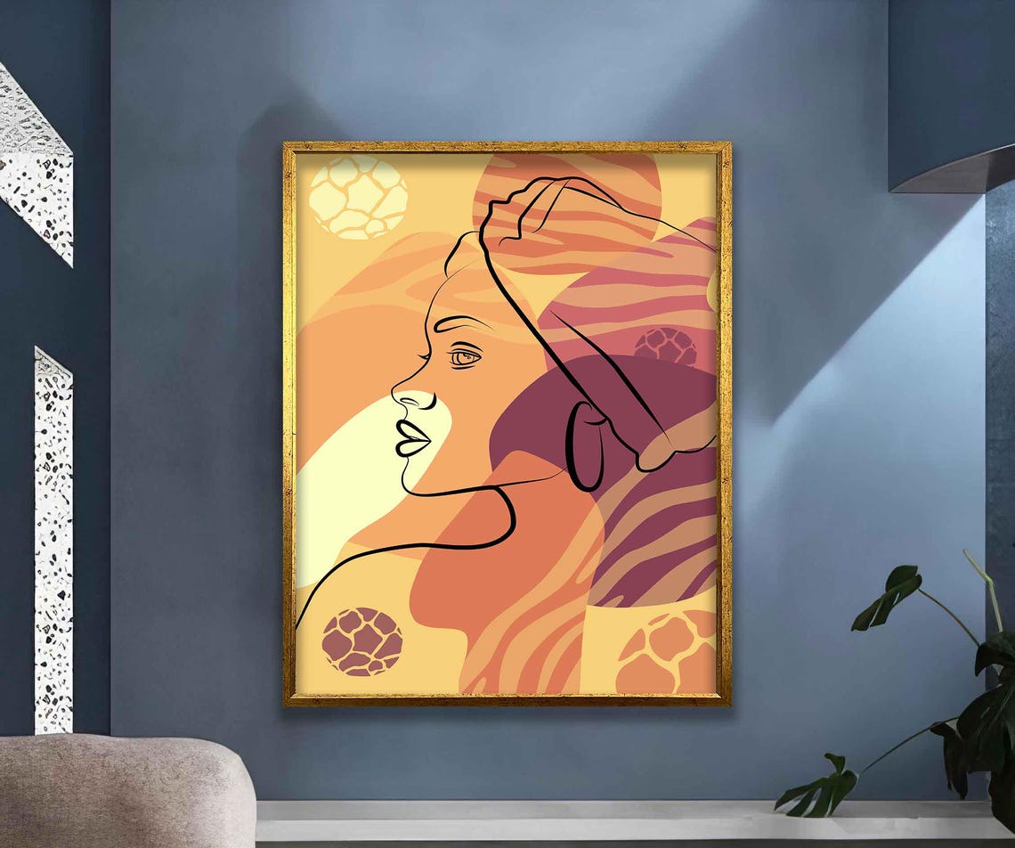 Modern Woman Wall Art Modern Woman Print Woman Woman Wall Decor Woman Wall Art Woman Painting - Image 5
