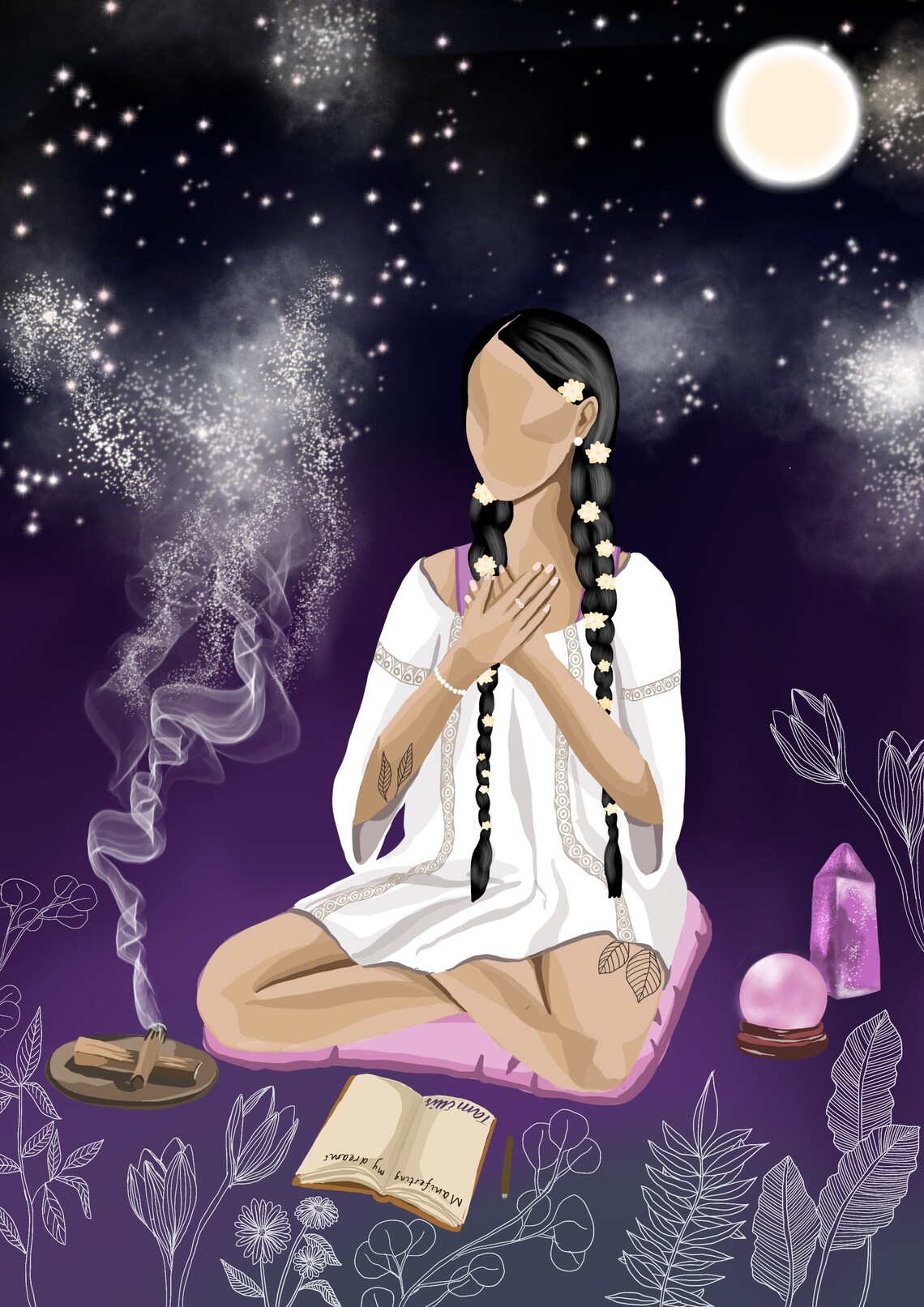 Universes Aura Spiritual Cosmic Manifestation Art Print - Image 3