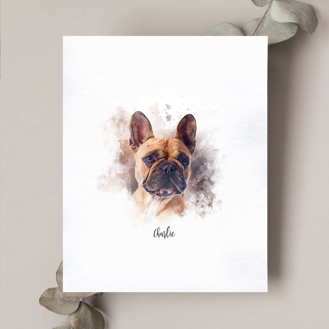 Custom Pet Portrait Pet Memorial Art Print - Image 3