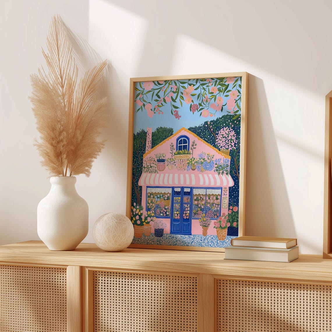 Flower Shop Print Florist Print Garden Shop Flower Market Print Flower Shop Floral Pink Wall Art Spring Wall Art Floral Wall Art 30 - Image 3
