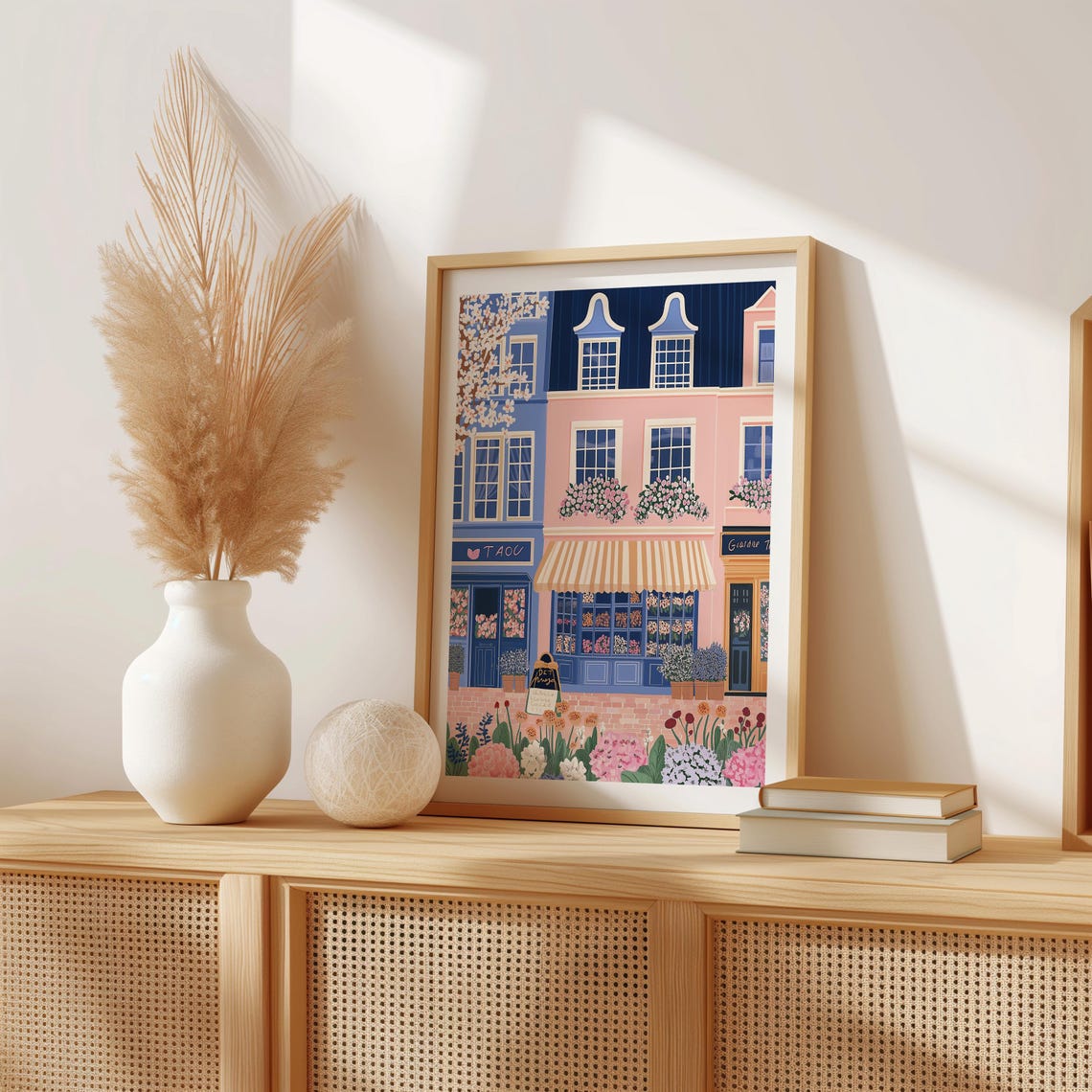 Flower Shop Print Florist Print Garden Shop Flower Market Print Flower Shop Floral Pink Wall Art Spring Wall Art Floral Wall Art 23 - Image 2