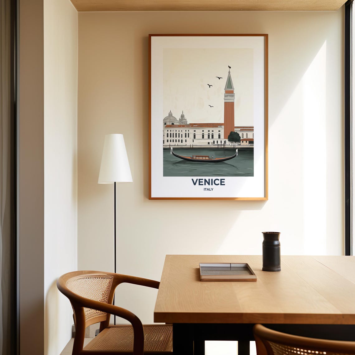 Venice Travel Poster Venice Poster Venice Travel Print Venice City Print Travel Print Travel Poster Venice Wall Decor Italy Poster - Image 6