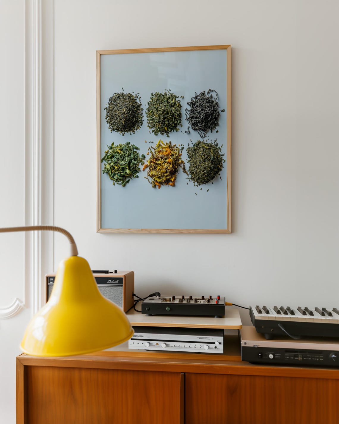 Six Varieties Of Loose Leaf Tea In A Minimal Grid Photo Poster - Image 5