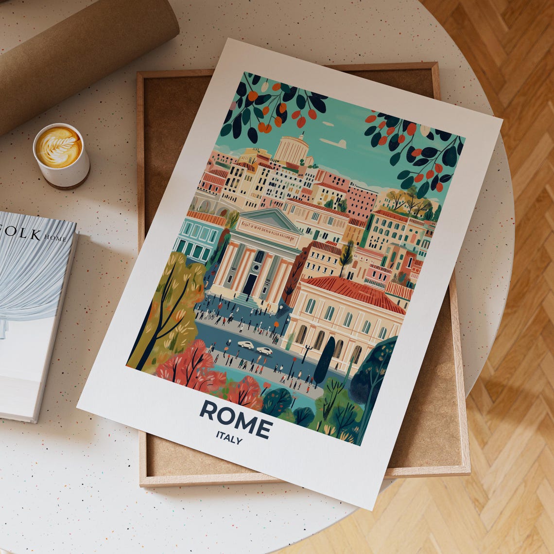 Rome Travel Poster Rome Poster Rome Travel Print Rome City Print Travel Print Travel Poster Rome Wall Decor Italy Travel Poster - Image 4