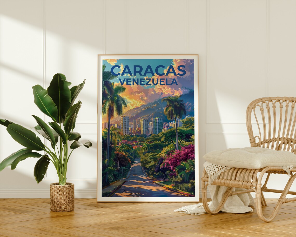 Caracas Travel Poster, Venezuela City Art Print - Image 2