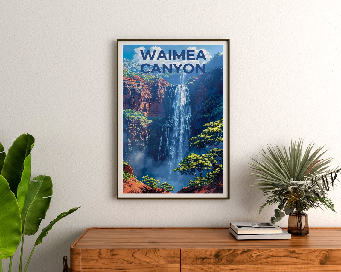 Waimea Canyon, Hawaii Travel Poster for Home Decor - Image 3