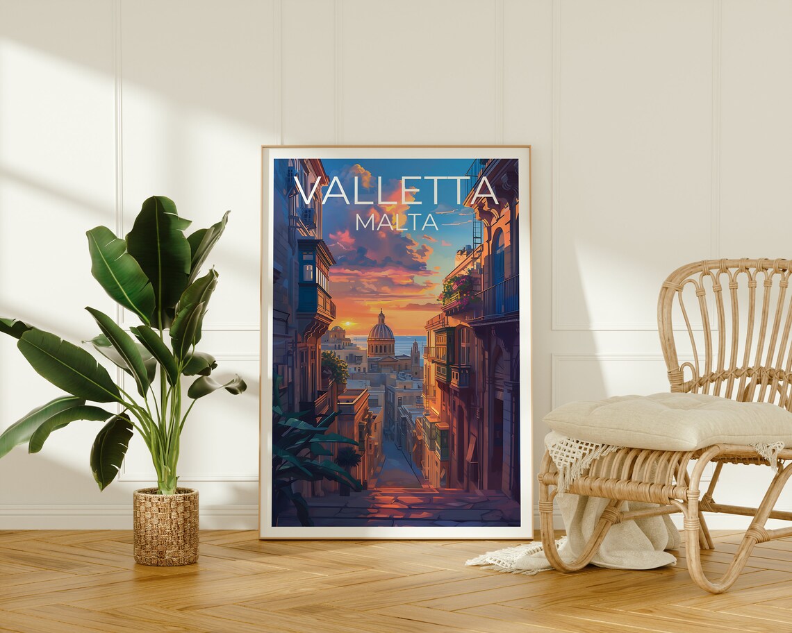 Valletta Travel Poster, Malta City Poster Print - Image 2