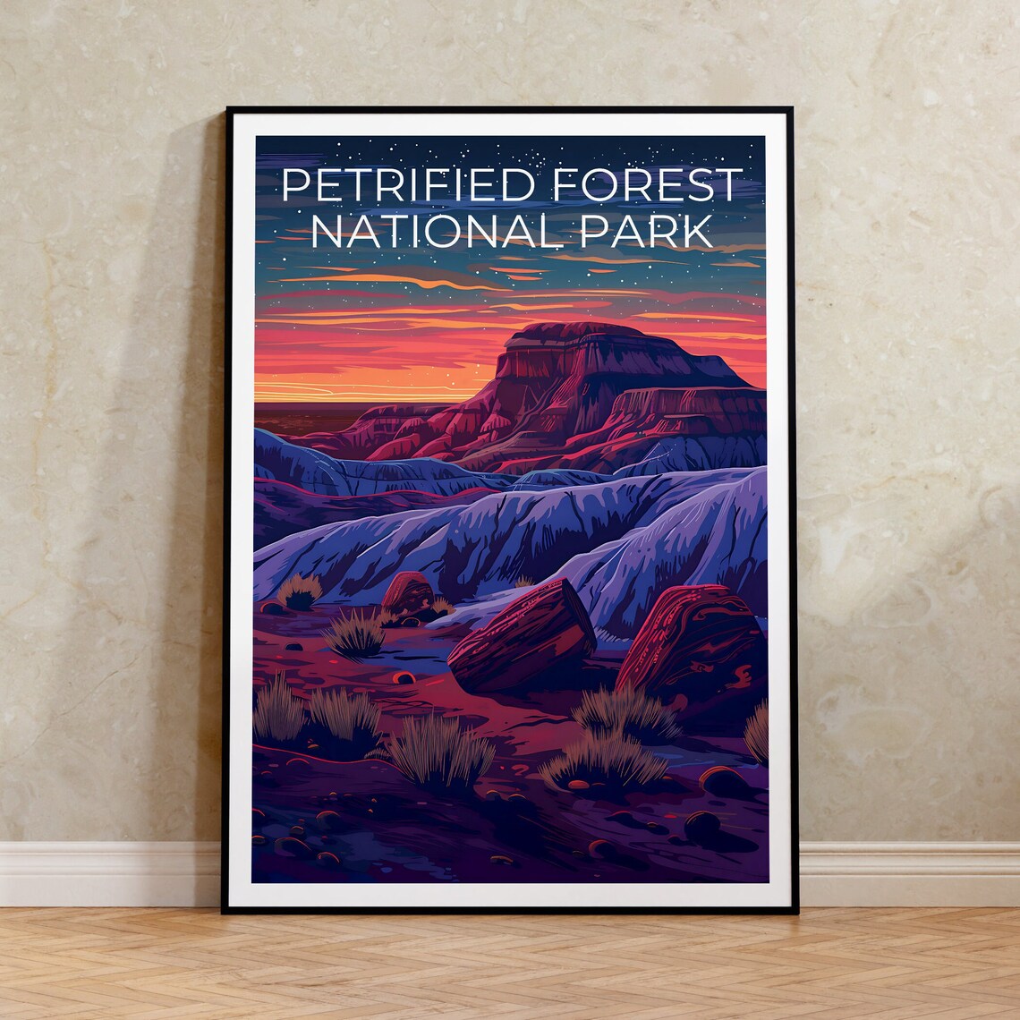 Petrified Forest National Park Arizona Travel Poster