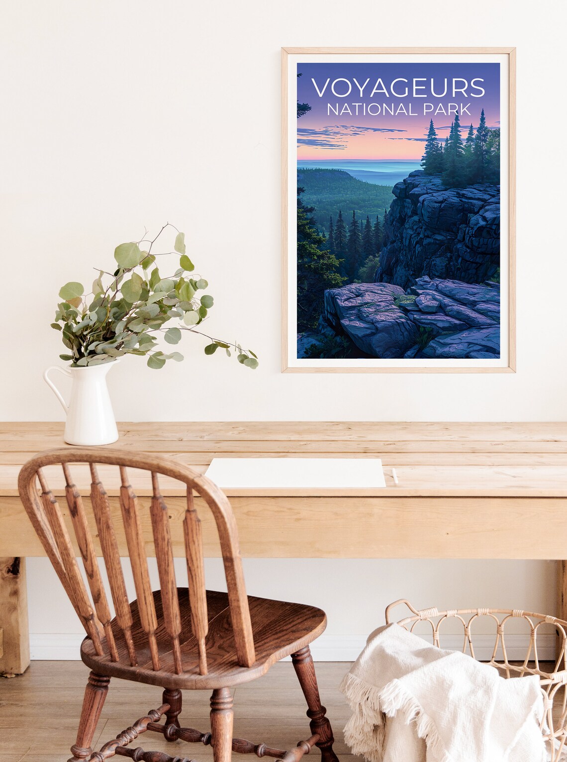 Voyageurs Park Minnesota Travel Poster Art Print - Image 2